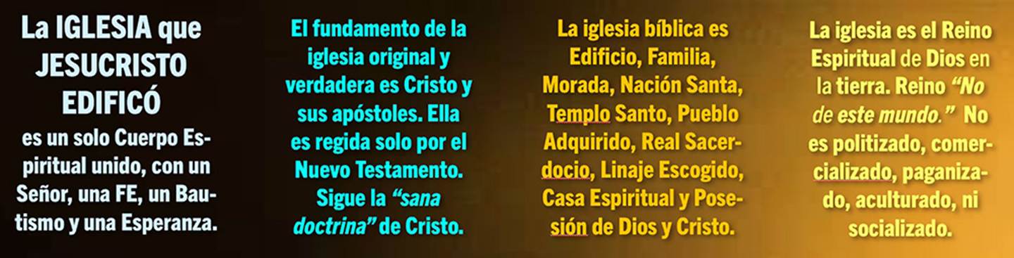 Una creación PowerPoint de la imagen para el encabezamiento de las páginas para el sitio de Internet iglesia-de-Cristo.com.
